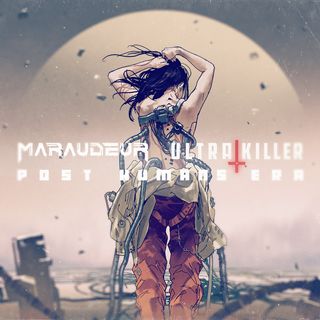 a woman's back in a post-apocalyptic desert